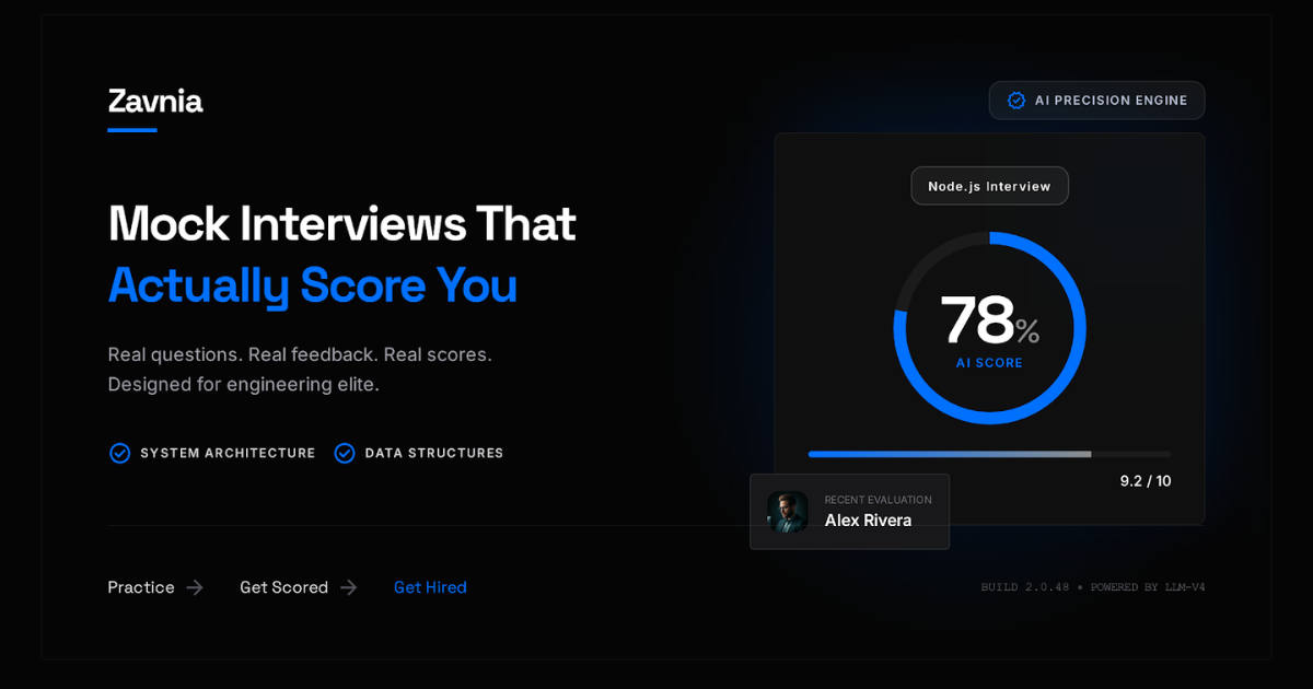 Free Mock Interviews for Developers | Practice Node, React, System ...